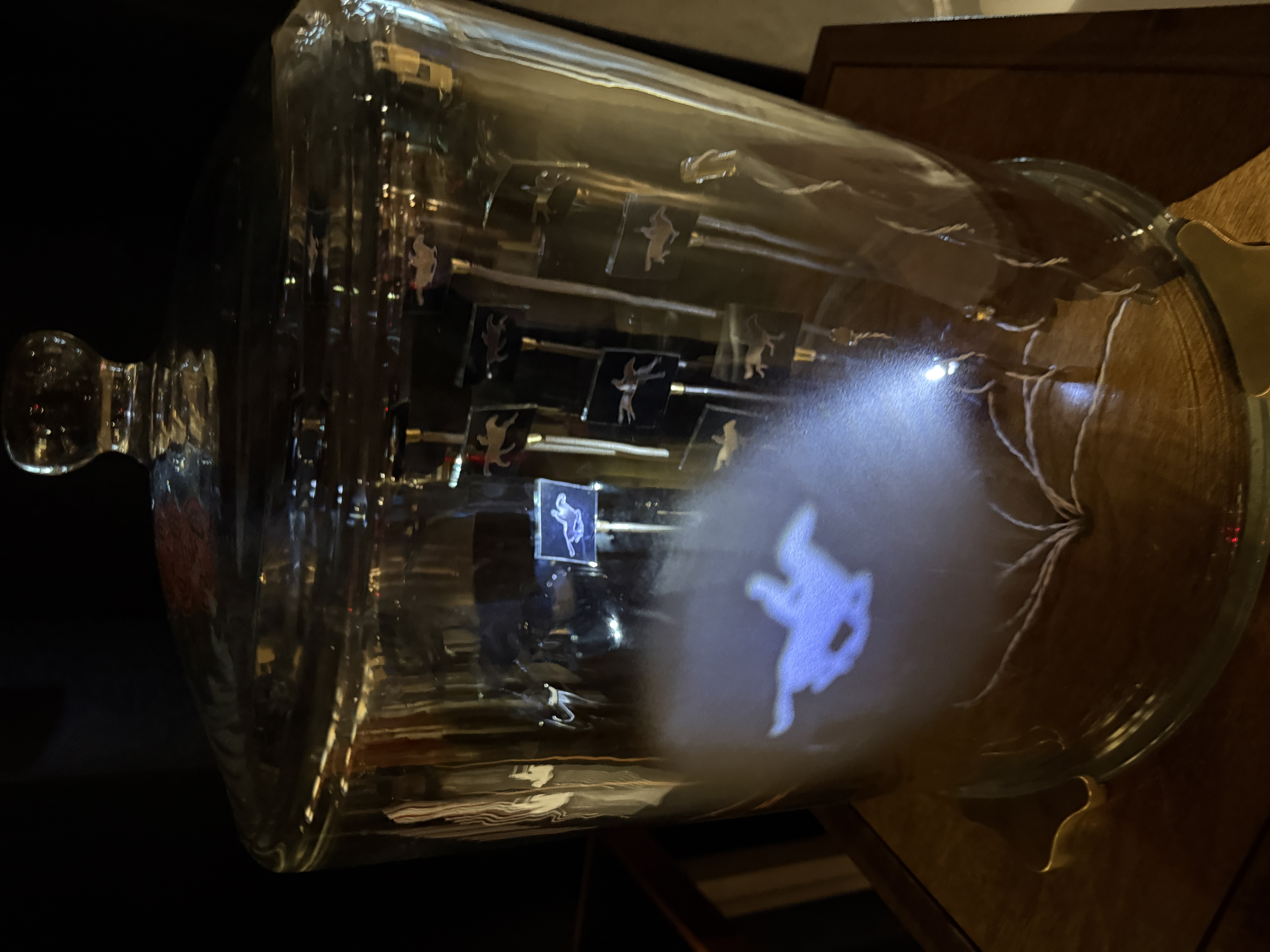 A physical zoetrope exhibit at the Exploratorium